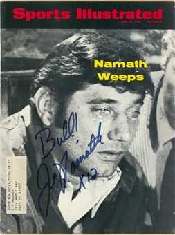 Joe Namath Signed & Inscribed 1969 Sports Illustrated Magazine (JSA)